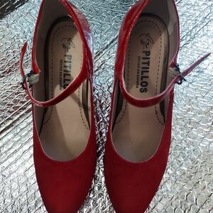 Women's Red Mary Jane Shoes